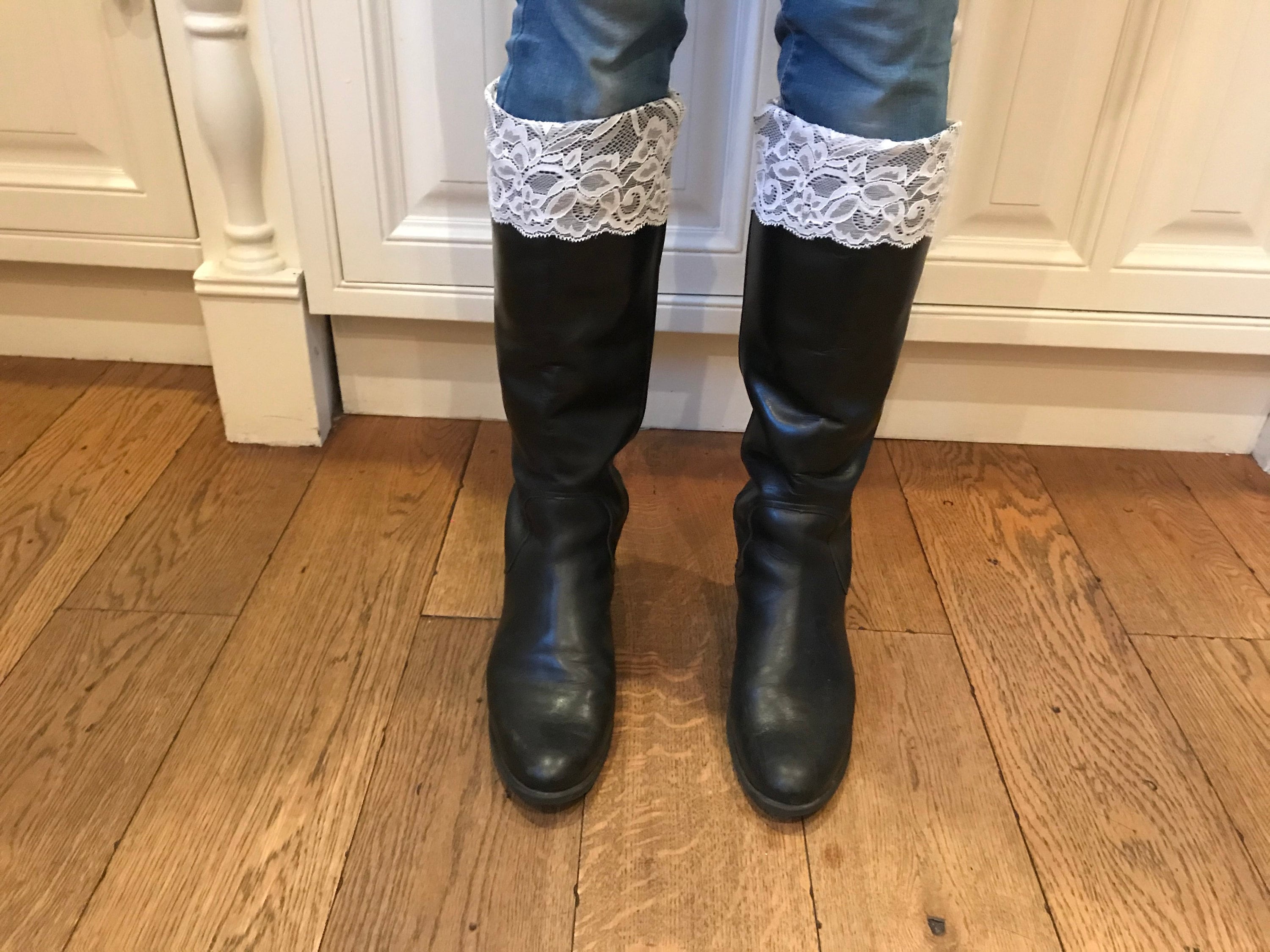 Boot Cuffs Lace Stretch Lace Boot Topper Boot Sock Lace Leg Warmers Lace Trim for Boots Etsy UK