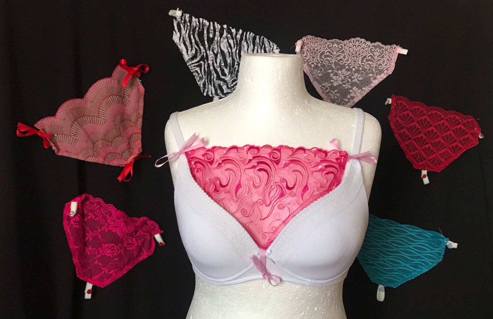 Lace modesty panel cleavage cover décolletage cover lace Etsy