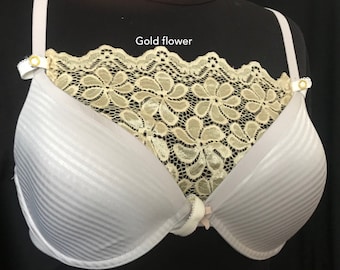 Lace Modesty Panel: Cleavage Cover-Up, Post Surgery Covering, Made-to-Measure