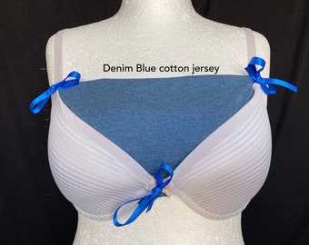 Plain Modesty Panel: Ribbon Tie Cleavage Cover - Made to Measure