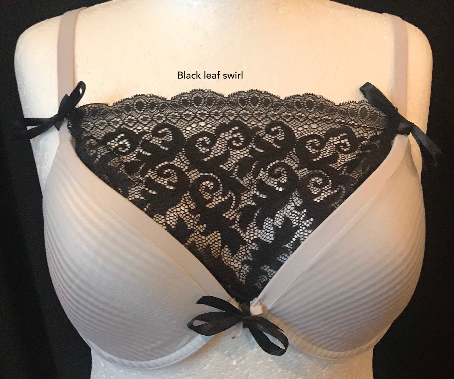 Lace Mock Camisole Bras Wrapped Chest Overlay Modesty Panel Cleae Cover for  Women Girls Low Cut Clothing