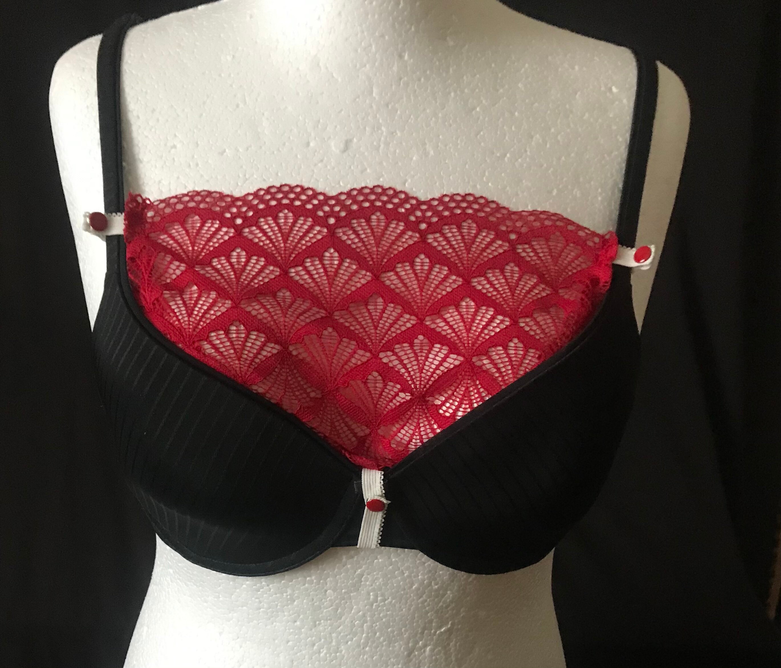 Lace modesty panel cleavage cover décolletage cover lace Etsy