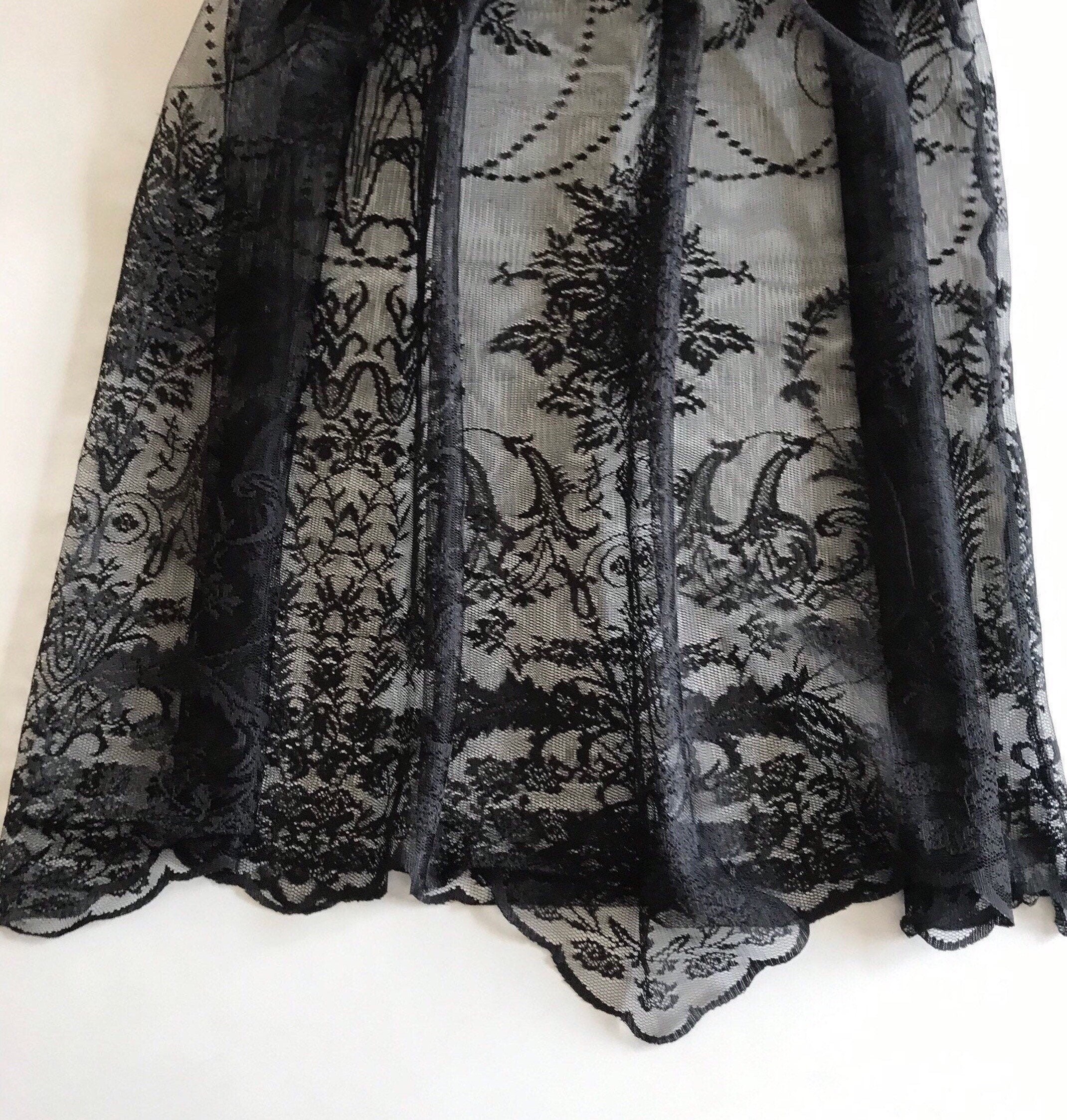 Black Lace Skirt Extender Full Length Dress Extender Black Etsy UK