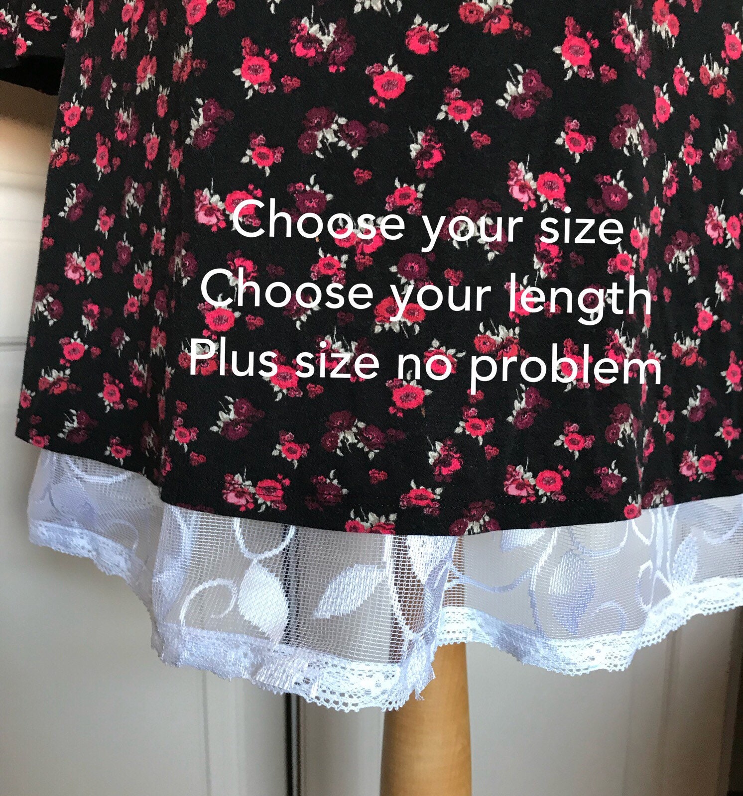 Skirt Extender Shirt Extender Lace Leaf 