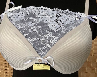 Lace Modesty Panel: Cleavage Cover-Up, Ribbon Tie