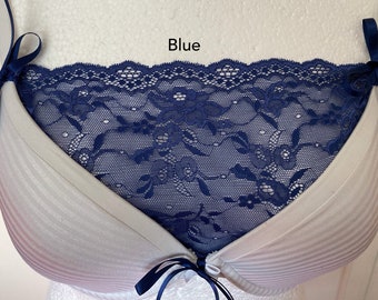 Lace Modesty Panel: Adjustable Cleavage Cover- Post Surgery