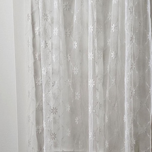 Luxus Romantische Französische Stil Viktorianische Vintage Weiße Spitze Vorhänge, Fensterbehandlungen, Spitzenvorhänge, Gänseblümchen Spitze Vorhänge
