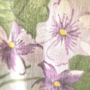 Vintage WABASSO Twin Sheet Set: MCM Purple Floral Bedding