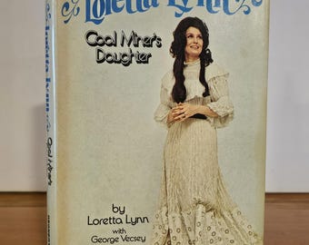 Libro de tapa dura de Loretta Lynn, "La hija del minero" - Cubierta color crema