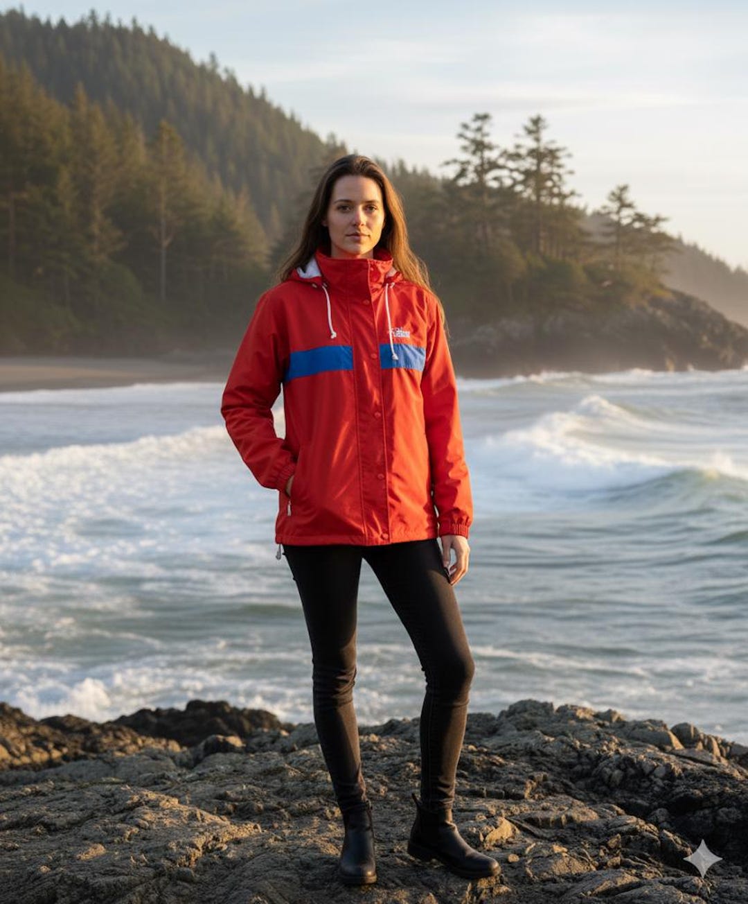 Vintage FAR WEST Gore Tex Jacket: Red Ski Coat, Ladies Large