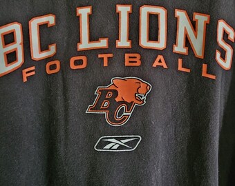 Vintage BC Lions Long Sleeve Shirt Reebok CFL Football Tee
