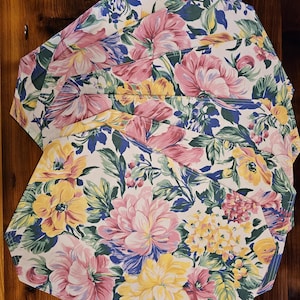 6 sets de table fleuris champêtres français minables - sets de table vintage - sets de table féminins jolie ferme - sets de table en coton à fleurs