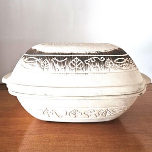 Vintage West German Romertopf Clay Baker: Terra Cotta Roasting Pan