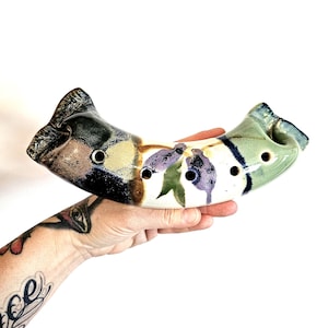Vintage Ceramic Flower Frog: Ikebana Vase - Studio Art Pottery