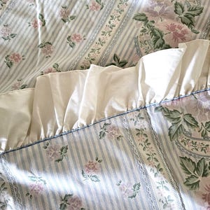 Vintage JC PENNEY Twin Flat Percale Sheet - Floral Twin Sheet - Farmhouse Sheets -  Made in the USA - Floral Twin Flat Sheets - Twin Flat