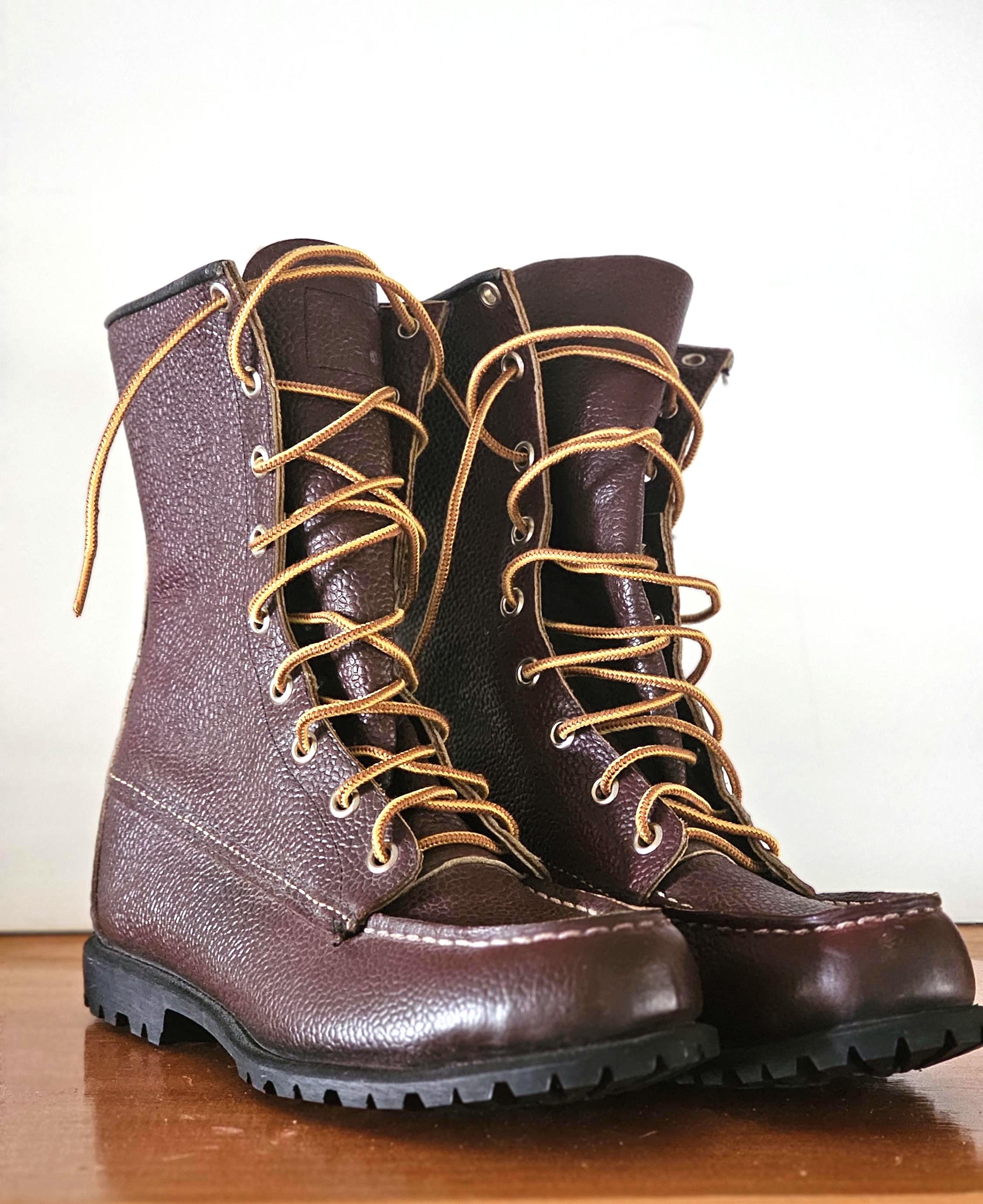 Eddie Bauer Brown and Tan Rugged Leather Boots Danner x Eddie Bauer Hiking Boots Brown Leather/Canvas Gore  main image 2