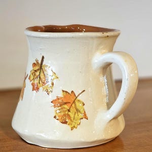 Ahornblatt Sahnekännchen, Vintage Keramik Sauciere, Sauciere, Sirupschale, Keramik Studio Vase