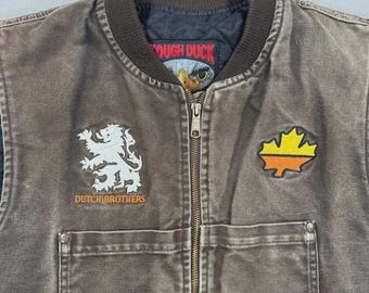 Vintage 1990s Tough Duck Quilt Lined Traditional Coat / Made in