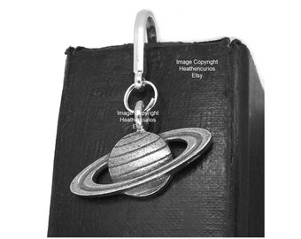 Saturn Planet Astronomy Bookmark in Organza Pouch