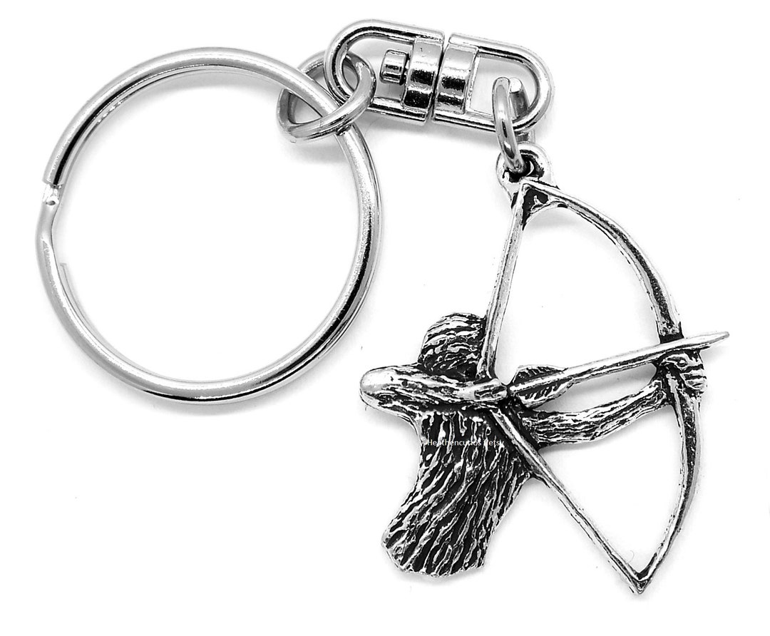 Archer Archery Bow Arrow Keyring in Burlap Gift Pouch - Etsy UK