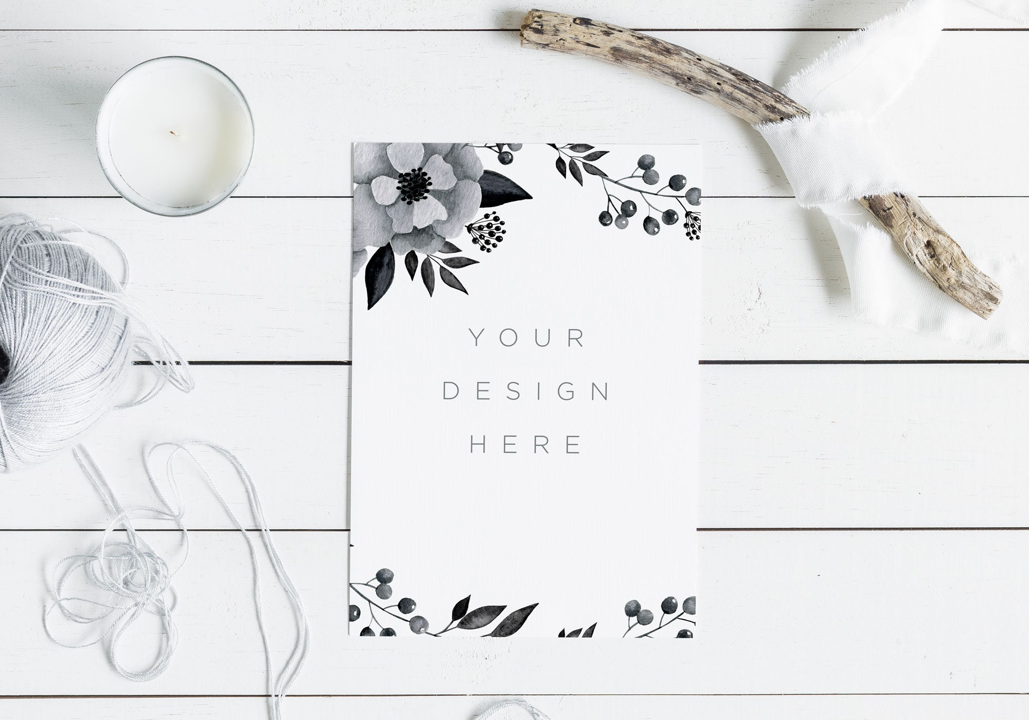 Black White Watercolor Wreath. Watercolor Leaves and Black - Etsy