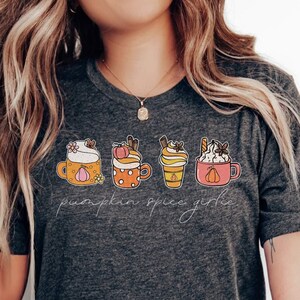 Pumpkin Spice Fall Coffee Shirt, Simple Trendy PSL Season Shirt for Latte Lovers, Fall Pumpkin Coffee Lover T-shirt Gift for Mom Wife