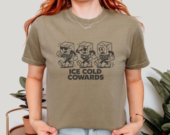 Camiseta divertida de protesta retro contra el ICE, camiseta "Abolir el ICE" - Comfort Colors® Unisex Tallas S a 4XL