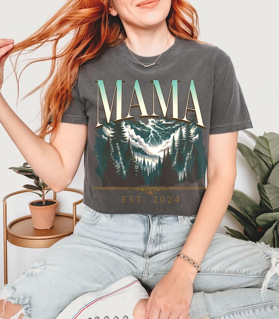 Personalized Mountain Mama Shirt Custom Est Year Bootleg Retro