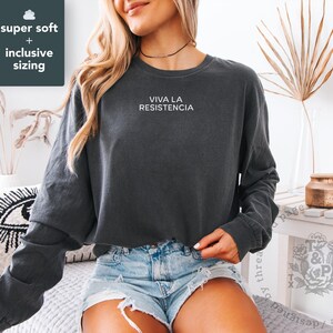 Minimalist Political Shirt, Subtle Anti Trump Tshirt, Leftist Gifts, Long Sleeve T-Shirt, Graphic Tee for Activists