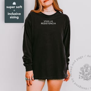Minimalist Political Shirt, Subtle Anti Trump Tshirt, Leftist Gifts, Long Sleeve T-Shirt, Graphic Tee for Activists