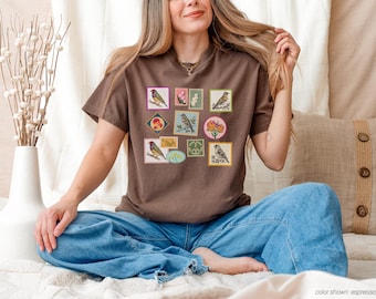 Camiseta con sello de pinzones: Comfort Colors® Unisex, tallas S a 4XL / M0707D25