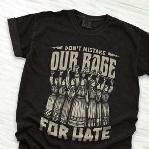 Chemise féministe, T-shirt sur les droits des femmes, T-shirt pour l&#39;autonomisation, Haut pour l&#39;égalité des genres, Vêtements de protestation, T-shirt graphique affirmé, Chemise d&#39;activiste
