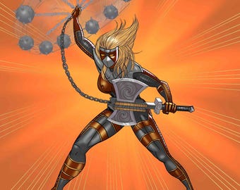 Preparing for Battle (Superhero Movie Poster) Sizes 18 X 24 and 11 X 17