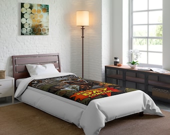 Superhero Comic Book Comforter, Fantasy Bedding
