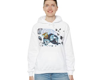 Superheld, uniseks Heavy Blend™-sweater met capuchon