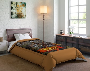 Superhero Comic Book Comforter, Fantasy Bedding