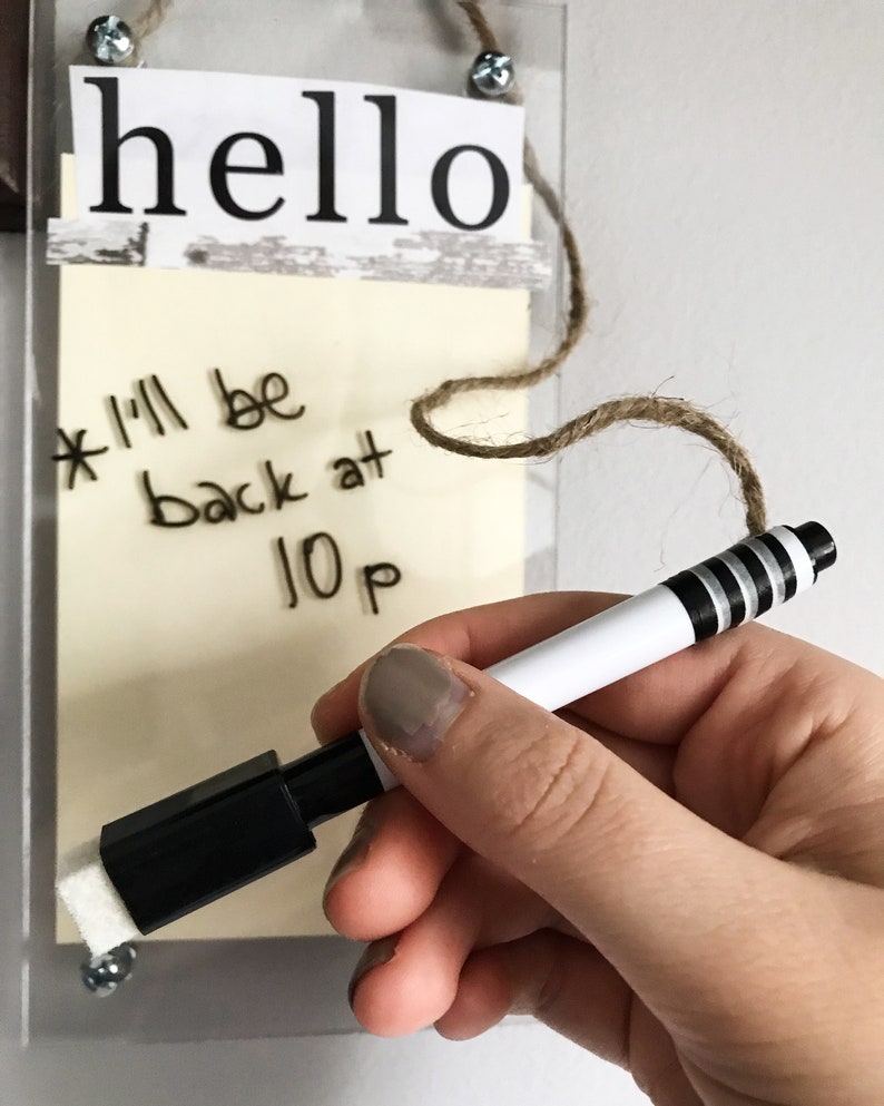 Dry erase door sign / dorm door sign / hello sign / Etsy