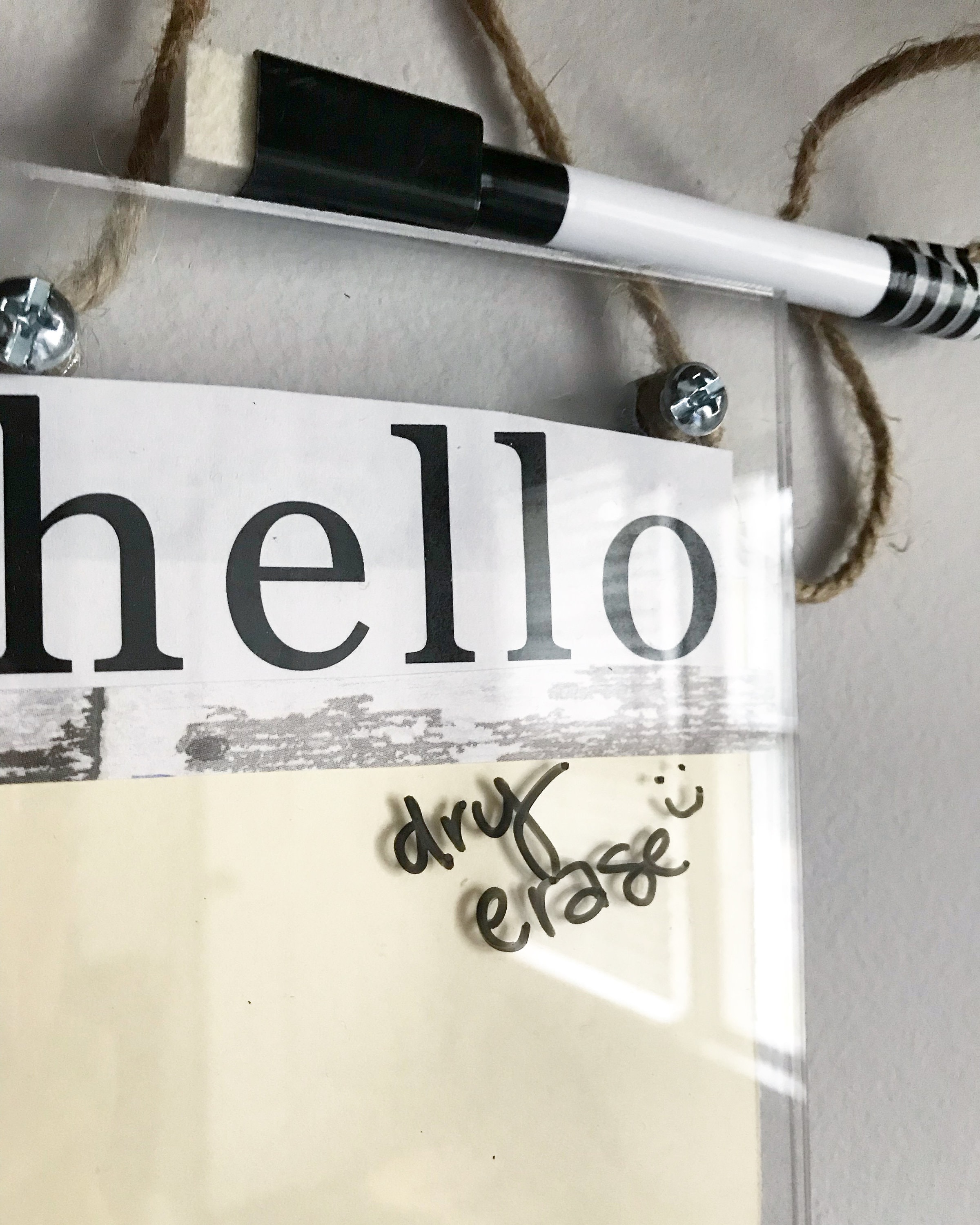 Dry erase door sign / dorm door sign / hello sign / Etsy