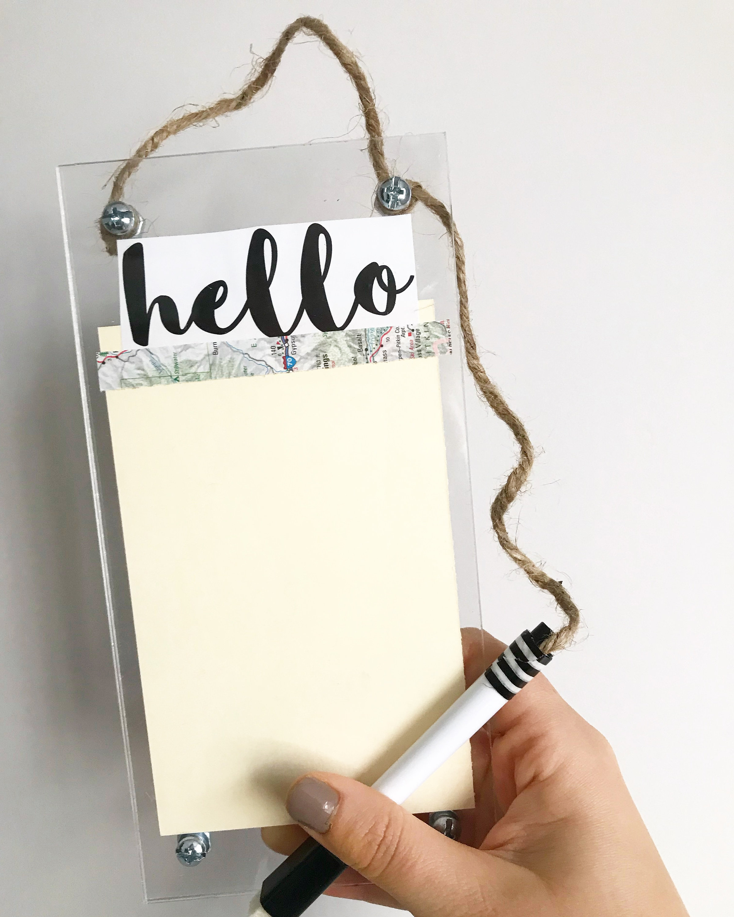 Hello Dry Erase Board / Acrylic Whiteboard / Small Acrylic Dry Etsy