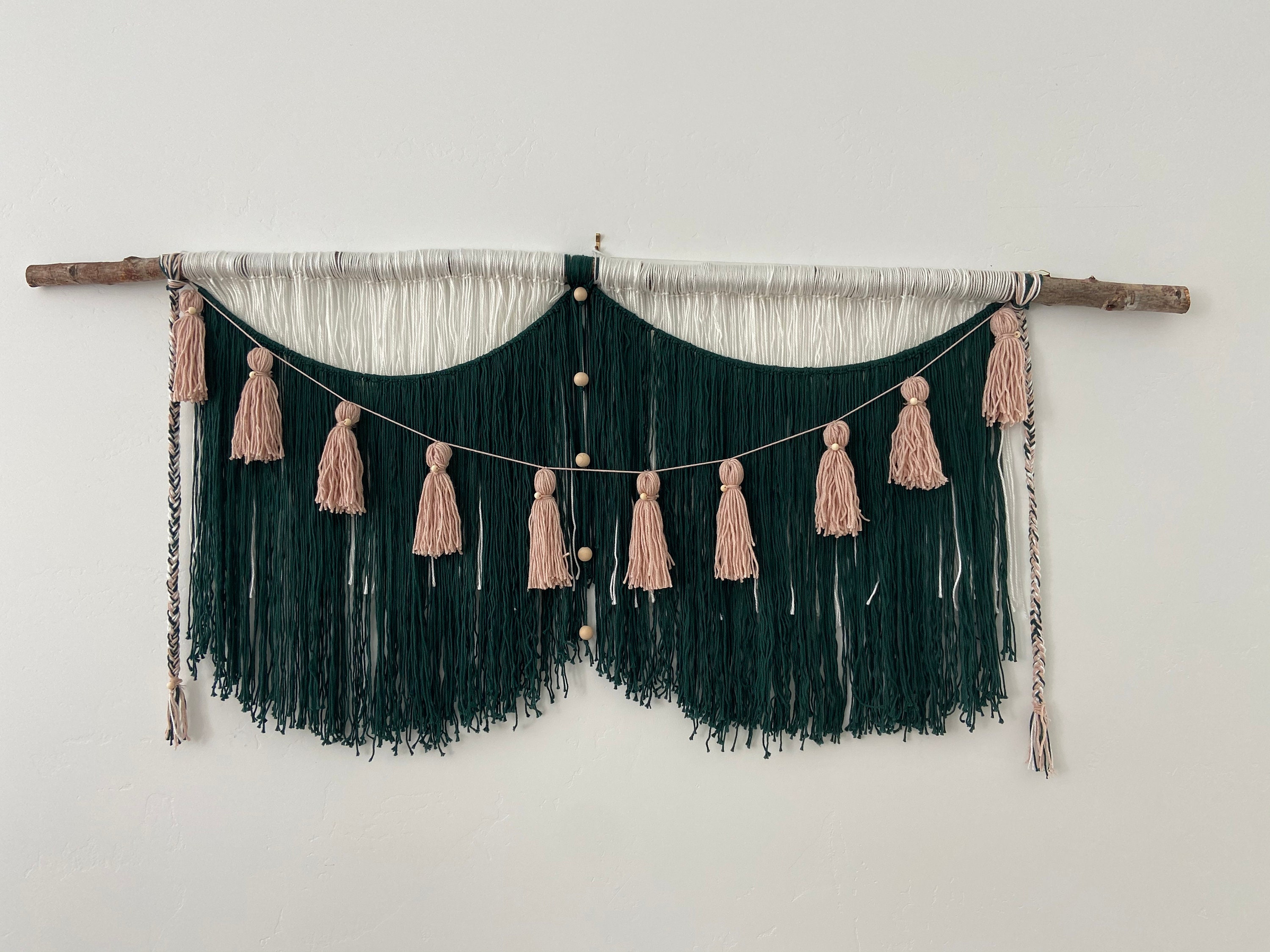 Extra große Garn Wandbehang custom Farben | Etsy