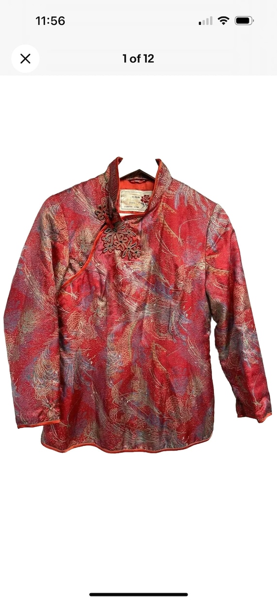 Peony Vintage Asian Cardigan Kimono Jacket Shangha