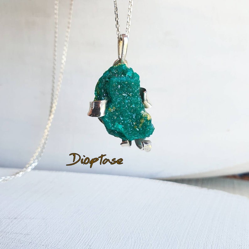 dioptase necklace
