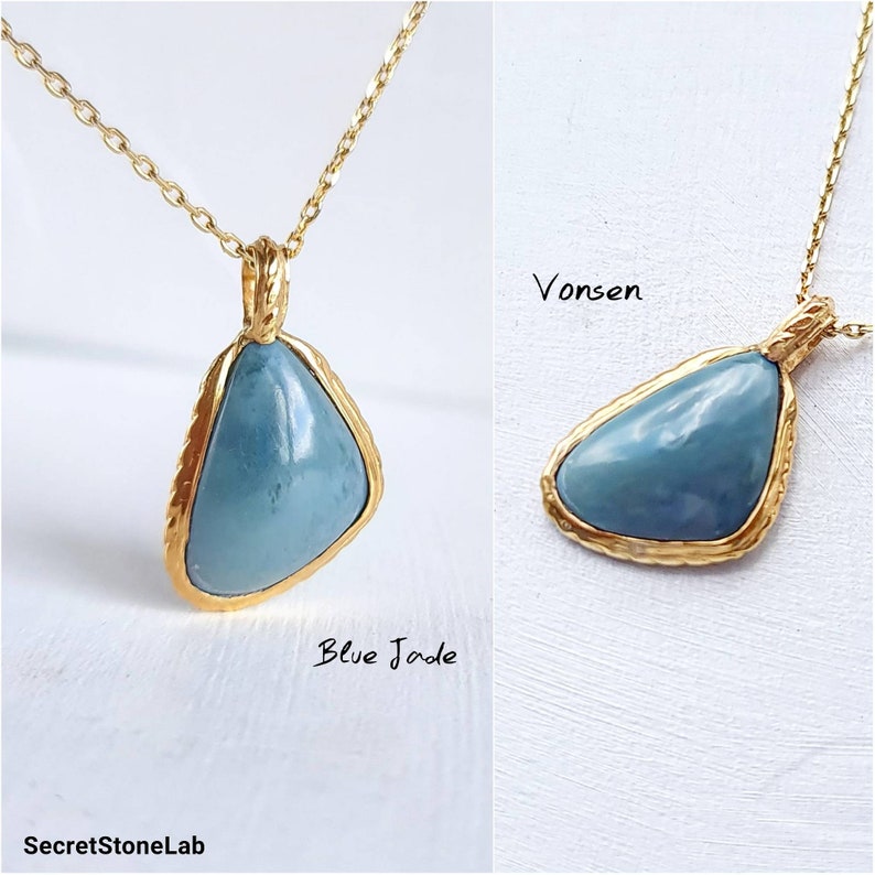 Jade Necklace 5% OFF Vonsen Special price Blue 5.05 Pendant Nephrite