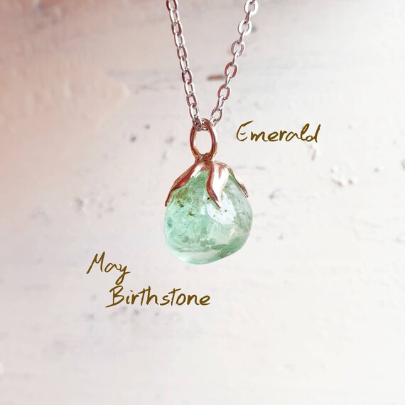 husband and wife birthstone necklace
