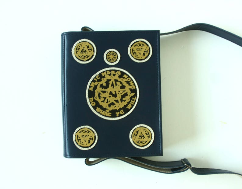 Magic Spell Book Bag Book of Shadows Leather Purse Etsy