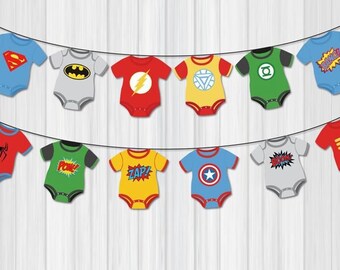 marvel baby shower decorations