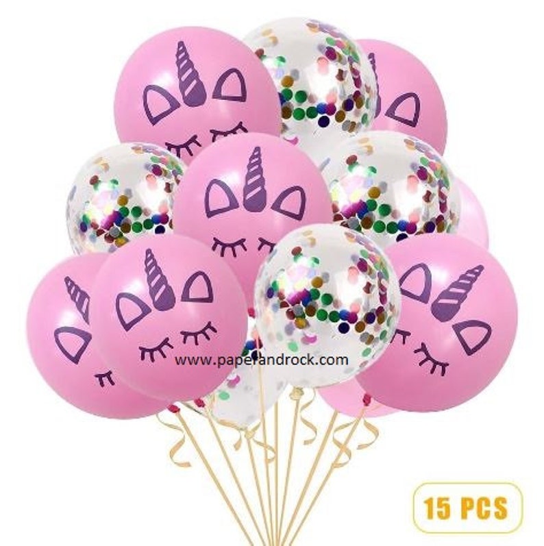 Unicorn Party Favor 15 pcs Unicorn Balloons Unicorn Decorations Marble Balloon Unicorn Birthday Party Unicorn Party Decorations