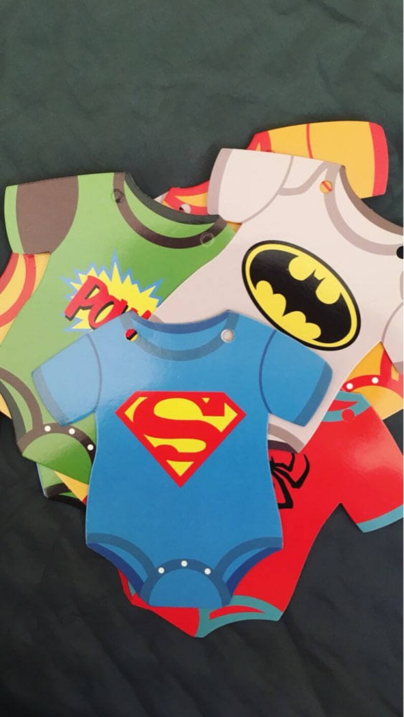 Superhero Baby Shower Banner. Comic Book Theme Bunting Banner. | Etsy
