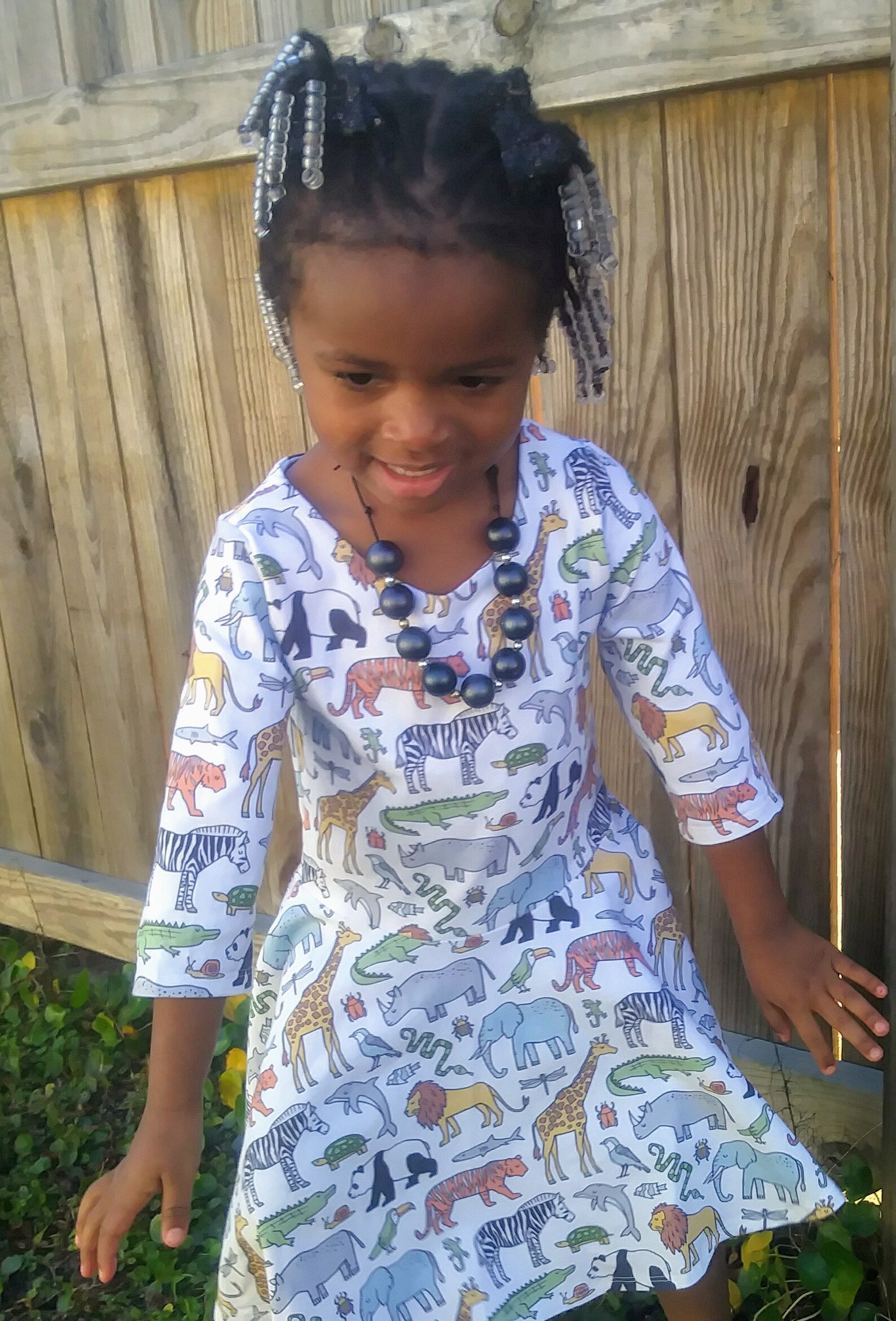 Safari Dress Zoo Dress Little Girl Dress Toddler Dress Etsy