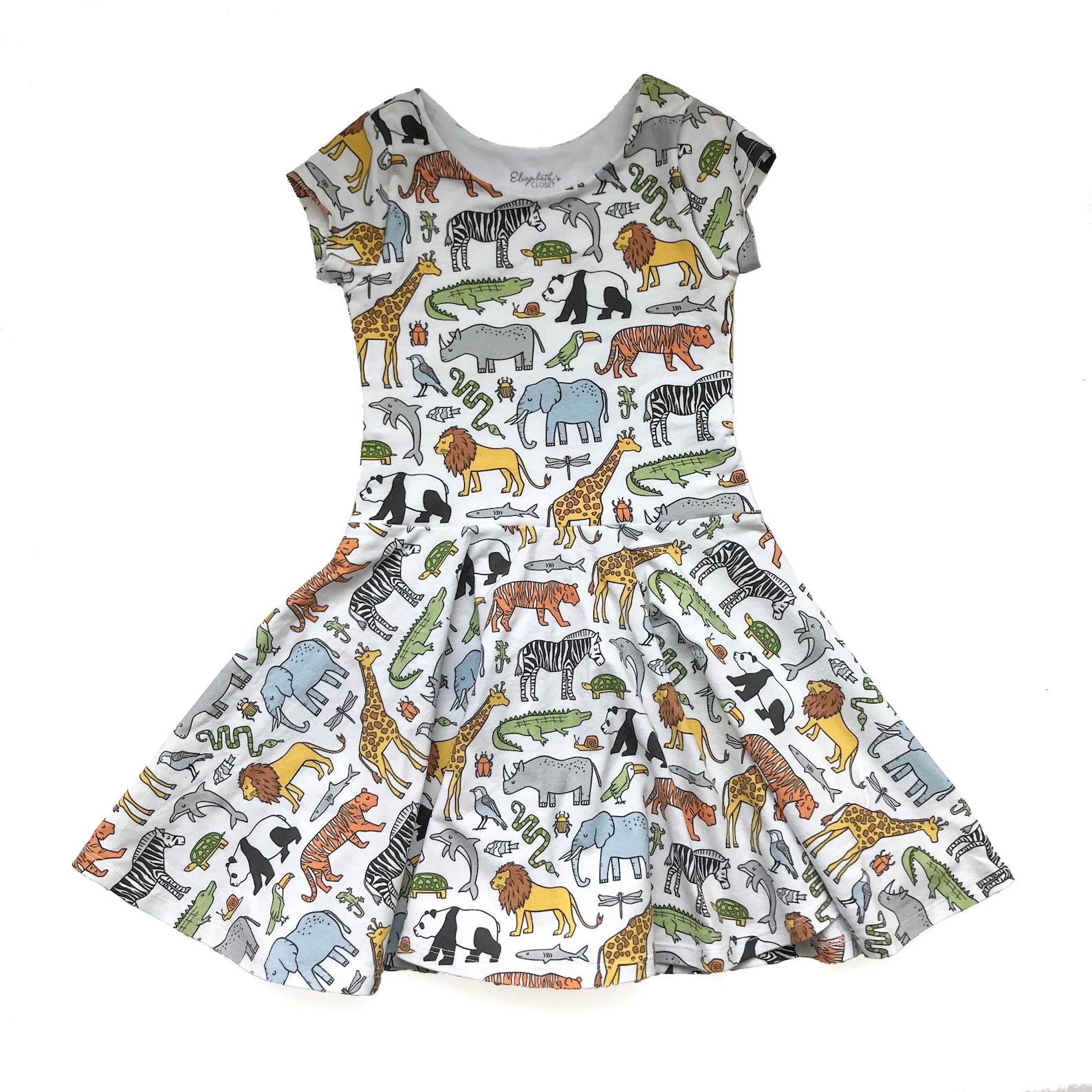 Safari Dress Zoo Dress Little Girl Dress Toddler Dress Etsy